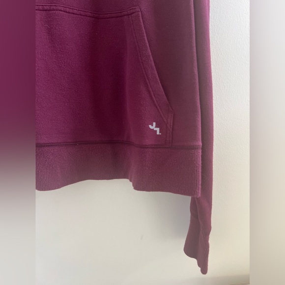 JoyLab Women’s Pullover Crop Hoodie Thumbholes Burgundy Maroon Size XL - Picture 5 of 12